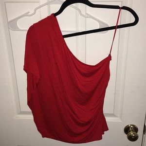 Red off the shoulder top